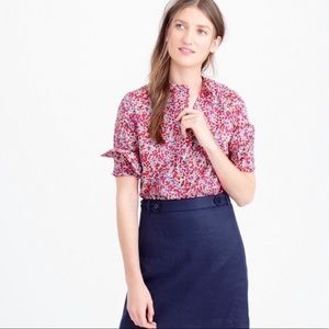 NWT J Crew Summer 2020 Liberty Print Blouse